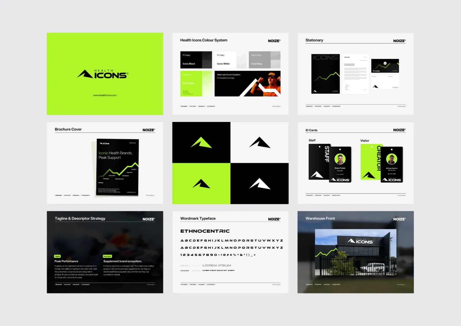 Health Icons brand identity by NOIZE