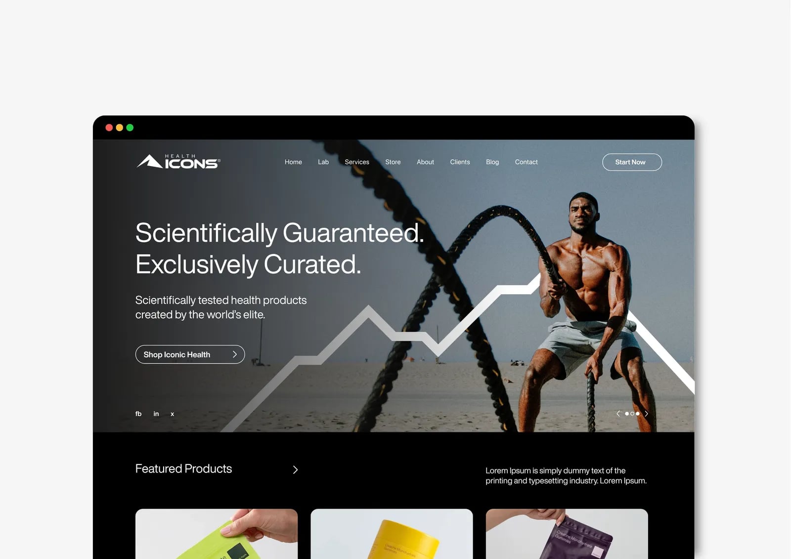Health Icons brand identity by NOIZE
