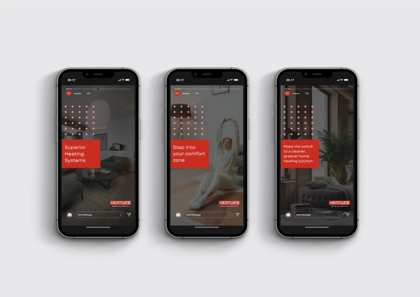 HeatWeb brand identity by NOIZE