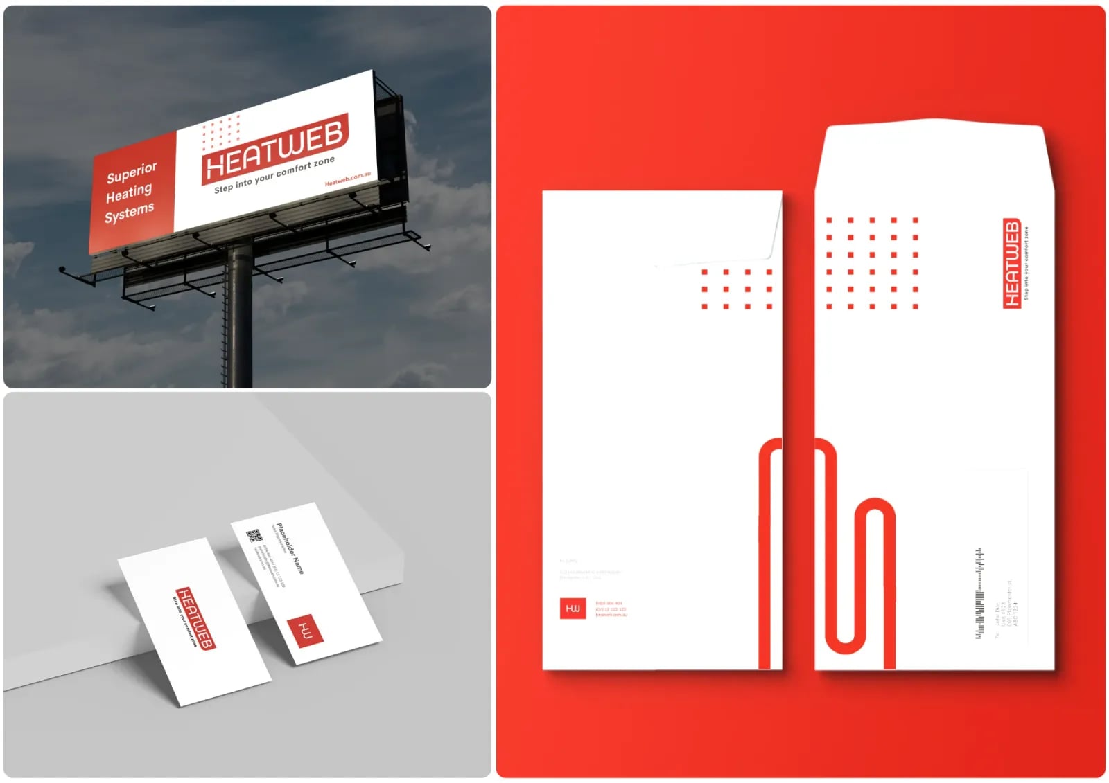 HeatWeb brand identity by NOIZE
