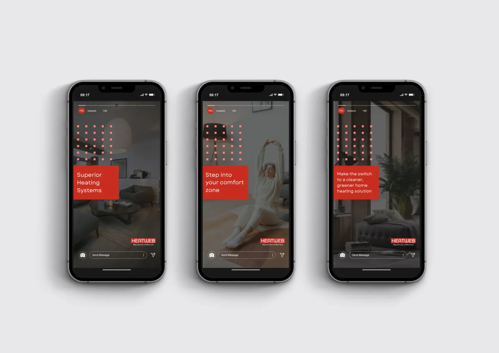 HeatWeb brand identity by NOIZE