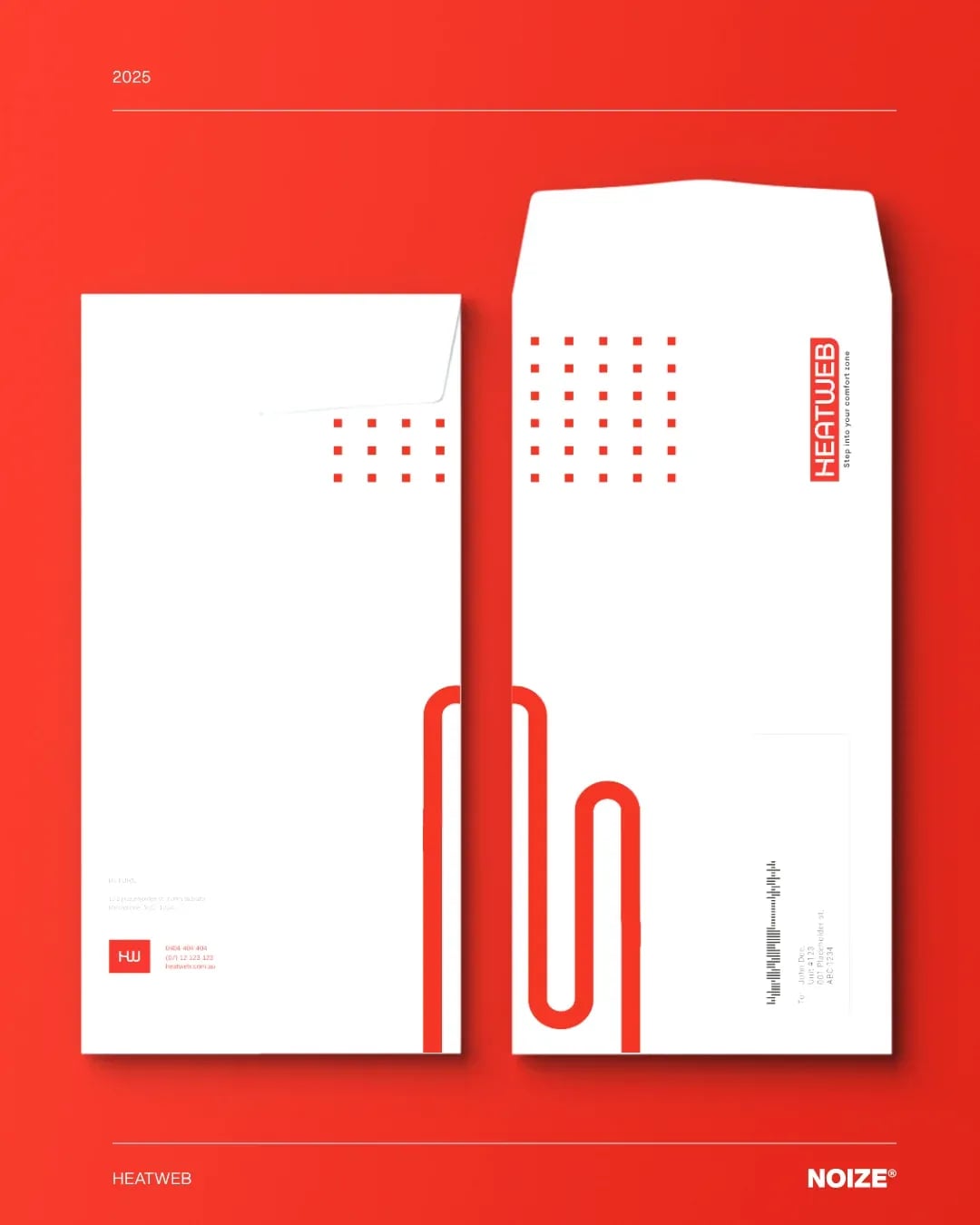 HeatWeb brand identity by NOIZE
