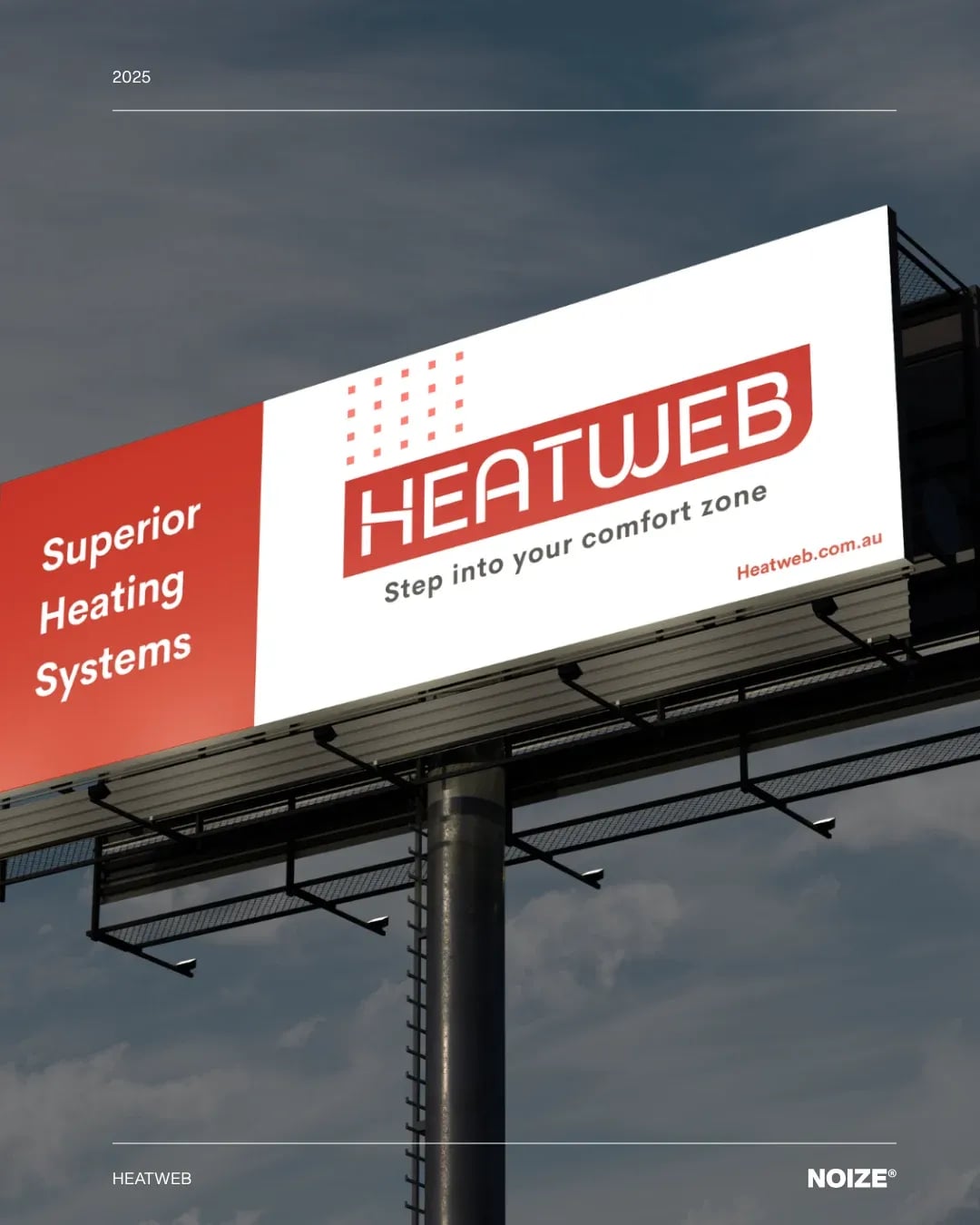 HeatWeb brand identity by NOIZE