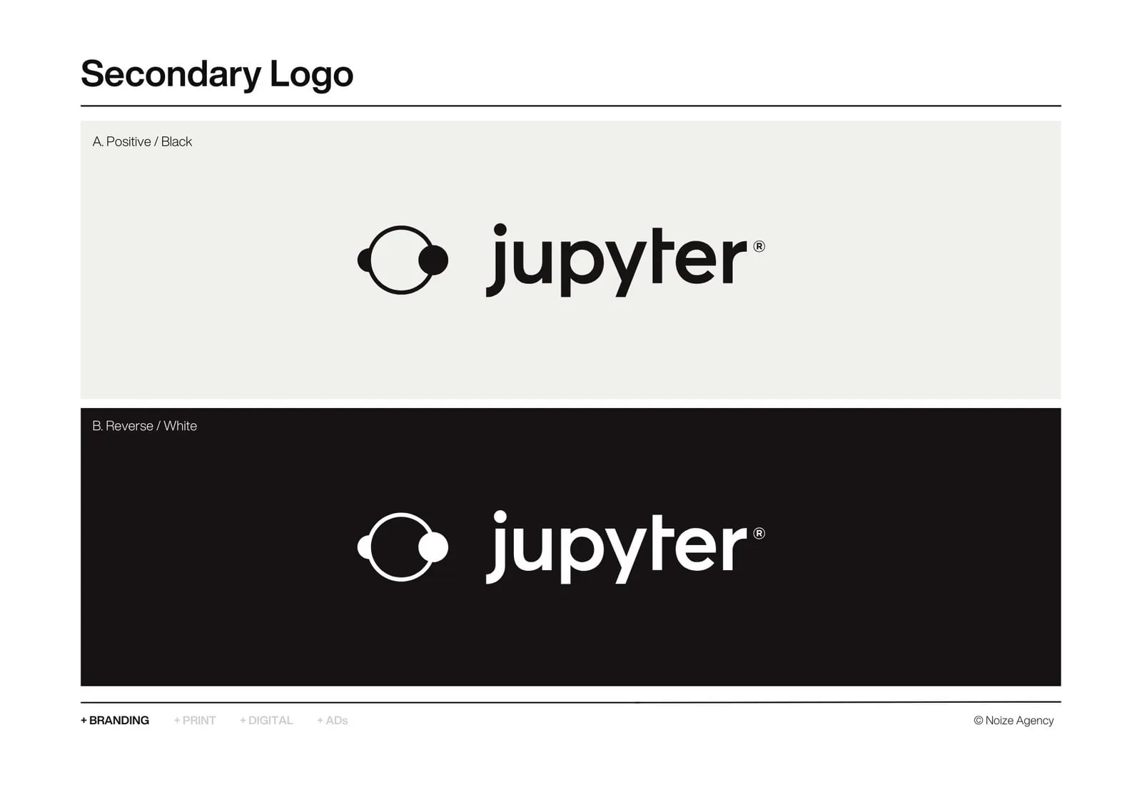 Jupyter brand identity by NOIZE