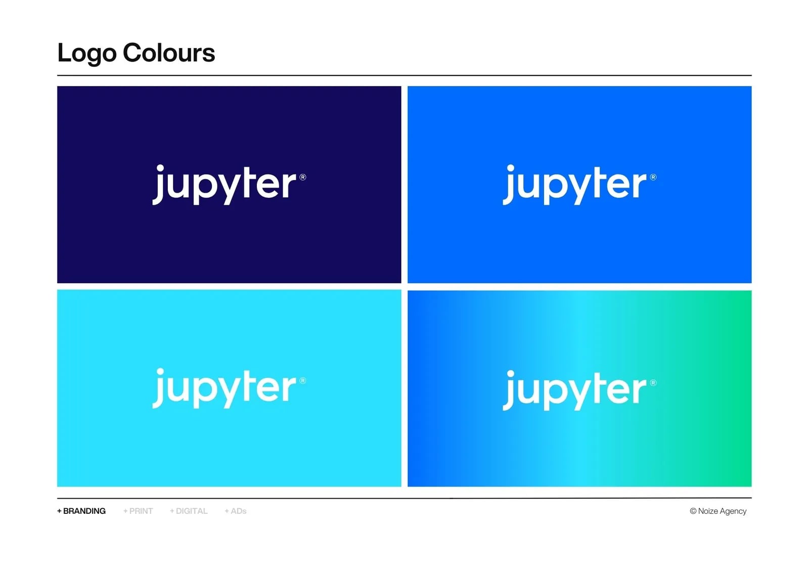 Jupyter brand identity by NOIZE