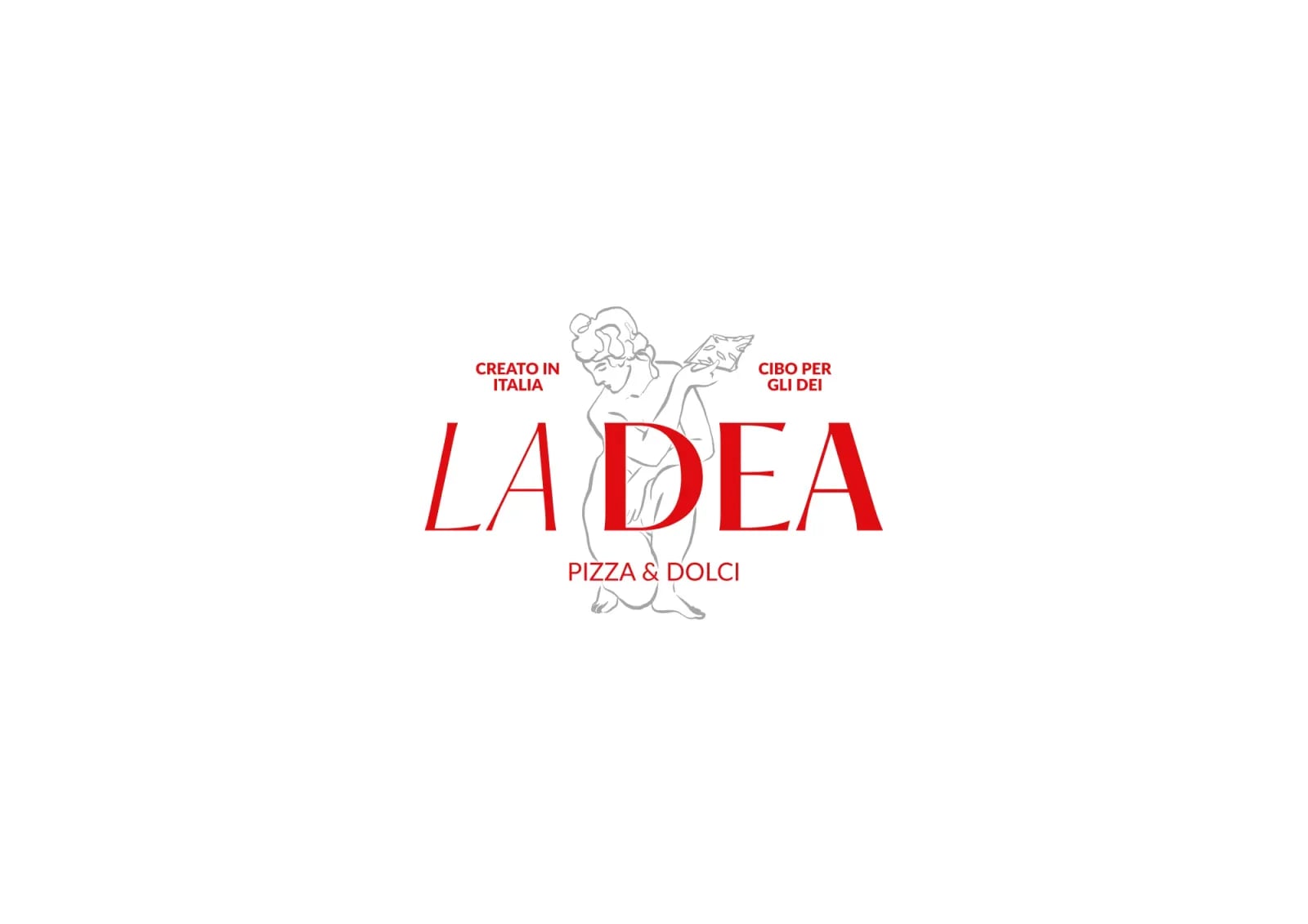 La Dea Pizza brand identity by NOIZE