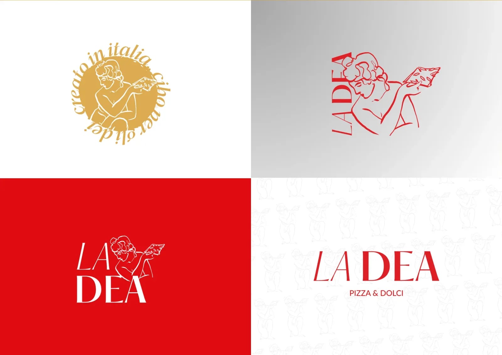 La Dea Pizza brand identity by NOIZE