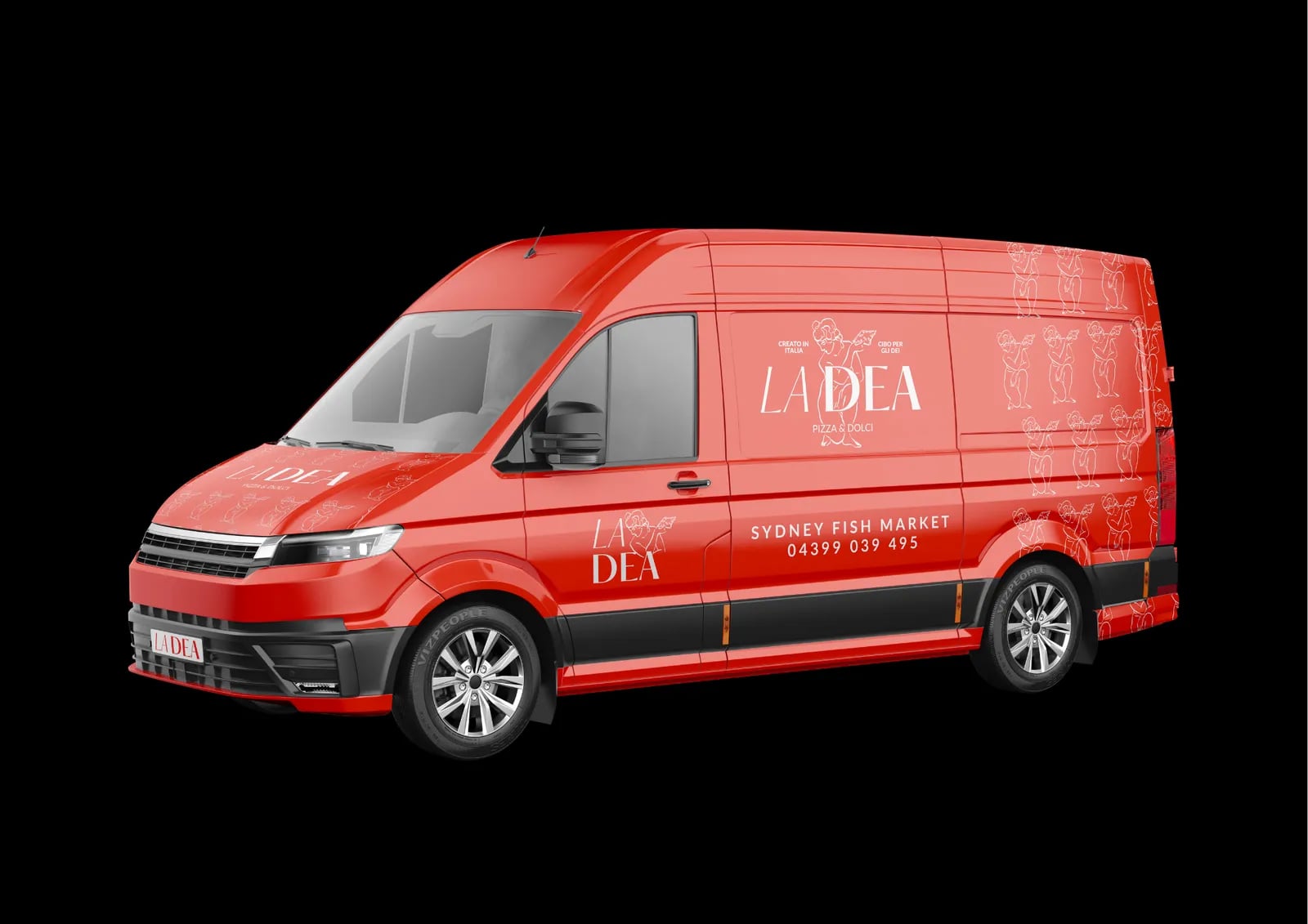 La Dea Pizza brand identity by NOIZE