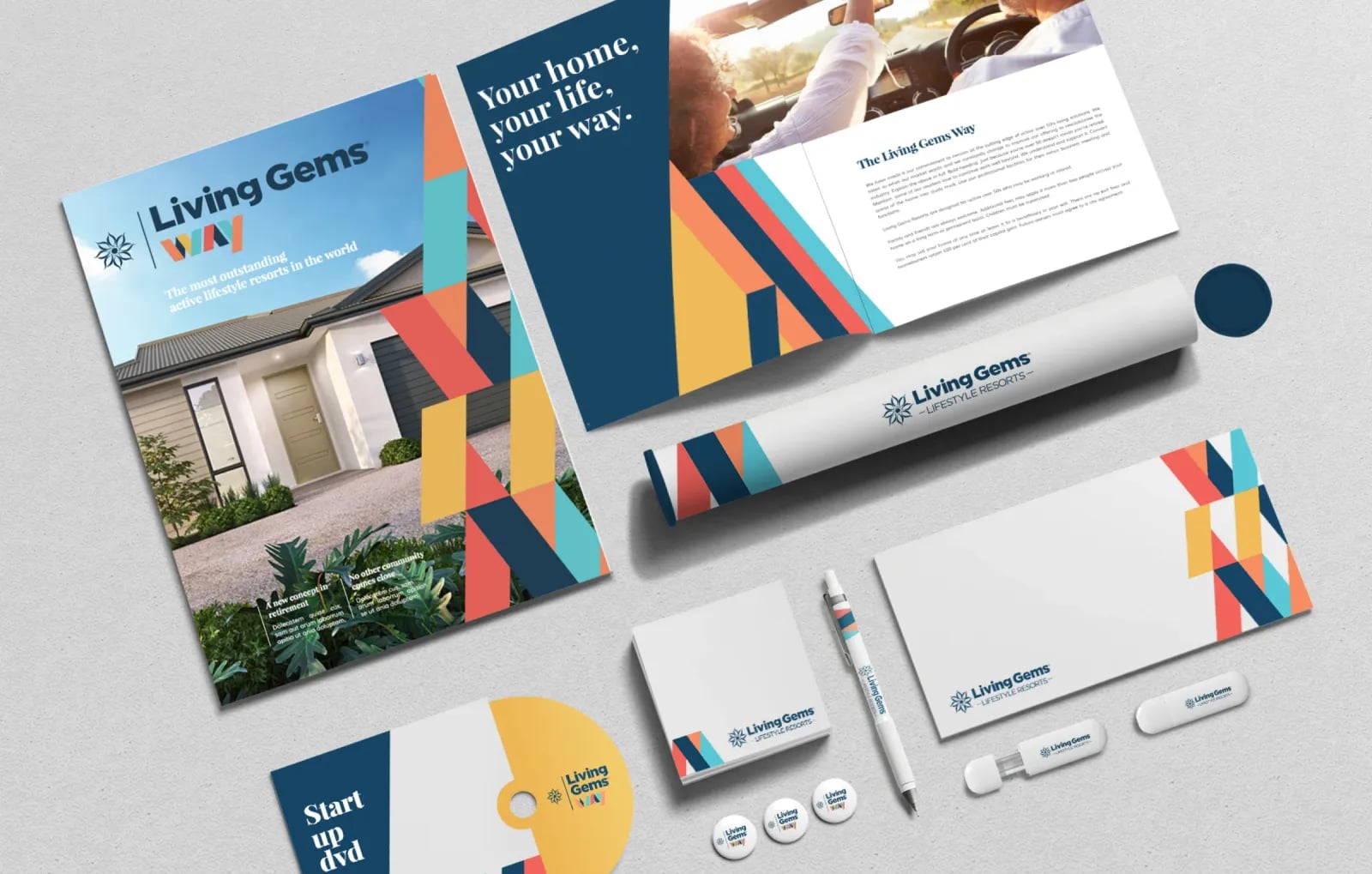 Living Gems brand identity by NOIZE