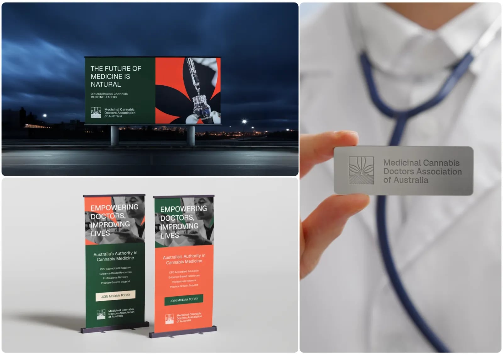 Medical Cannabis Doctors of Australia brand identity by NOIZE
