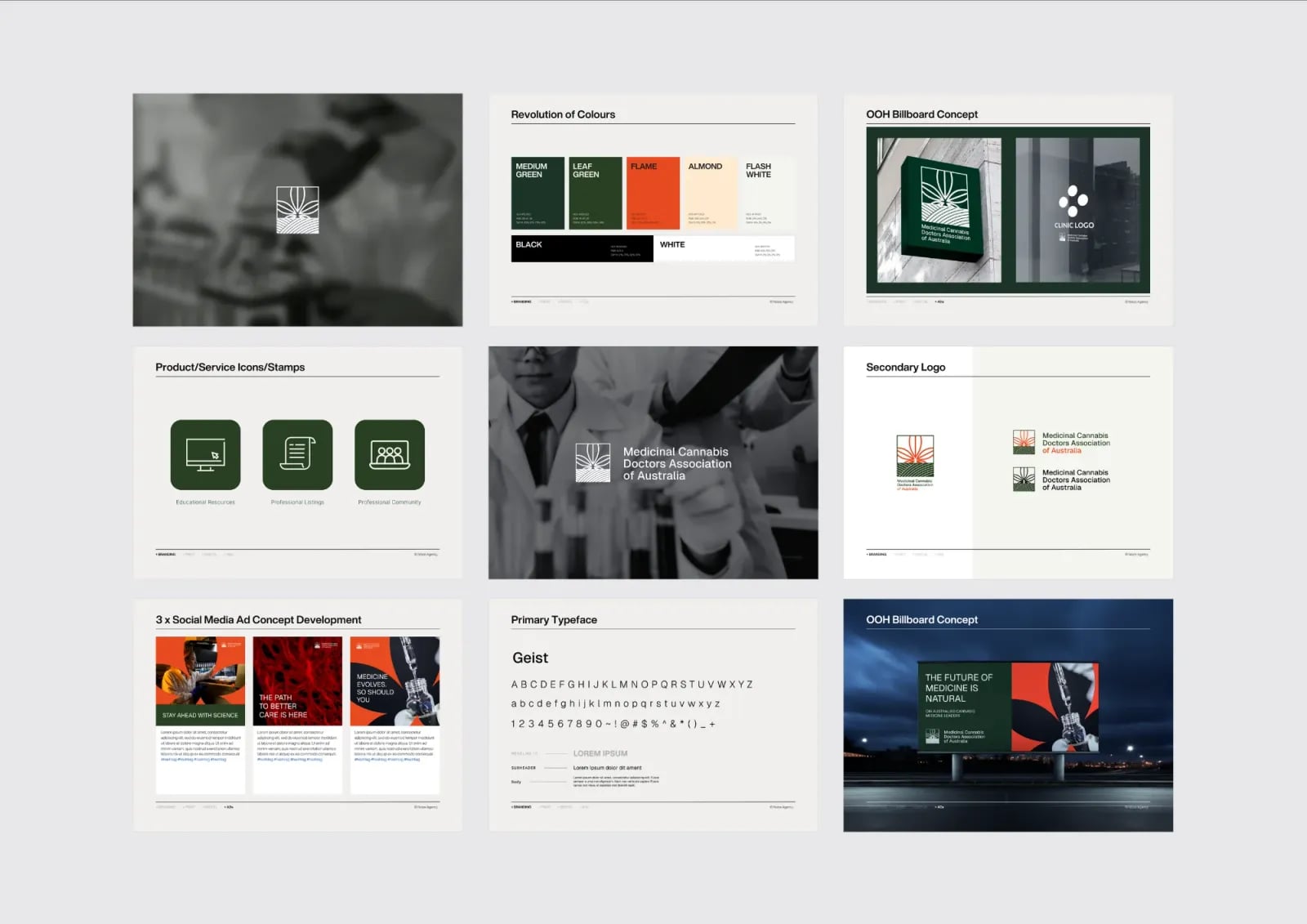 Medical Cannabis Doctors of Australia brand identity by NOIZE