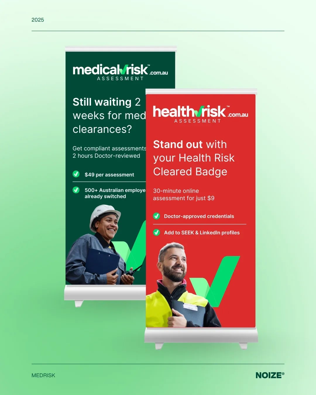 MedRisk brand identity by NOIZE