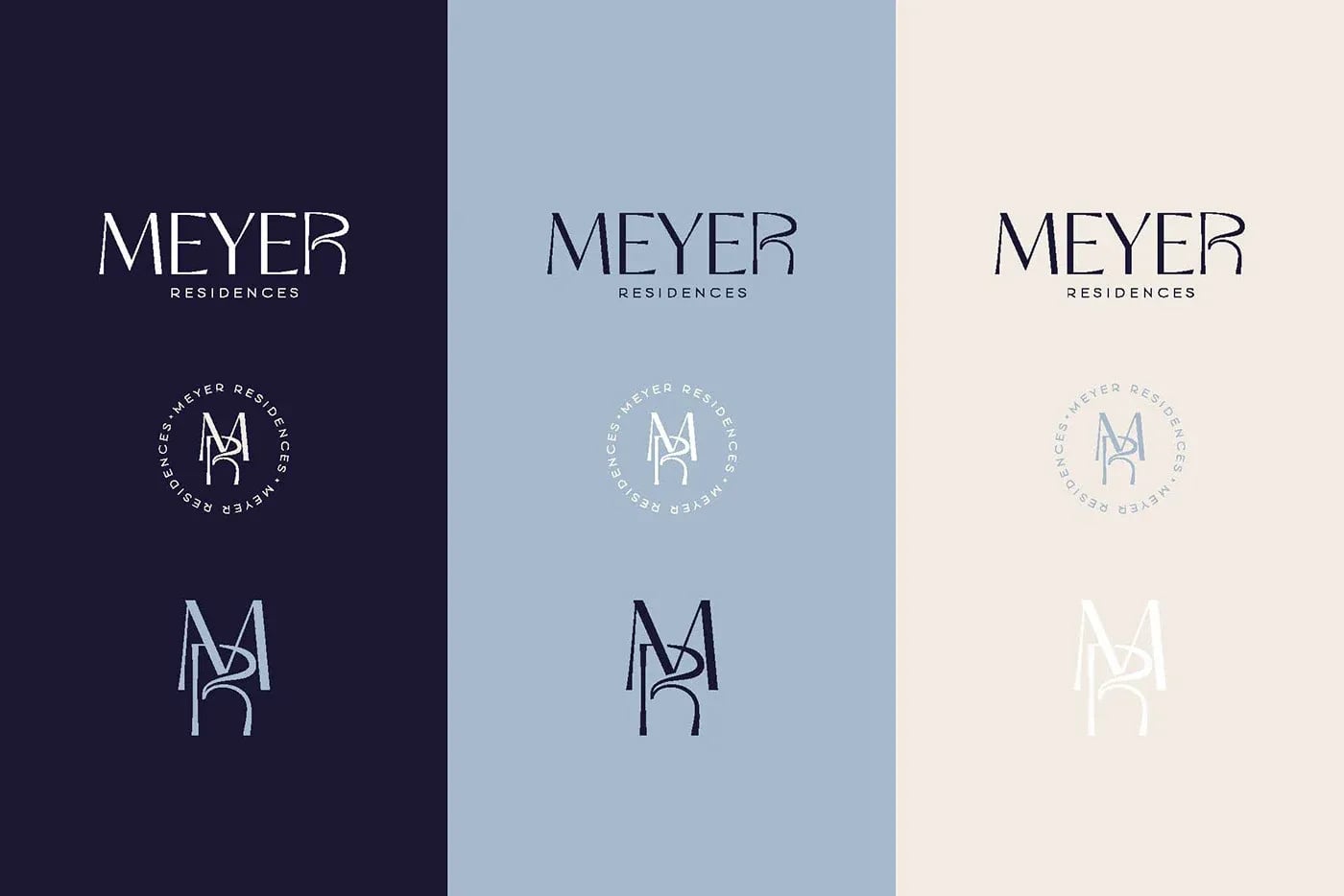 Meyer Residences brand identity by NOIZE