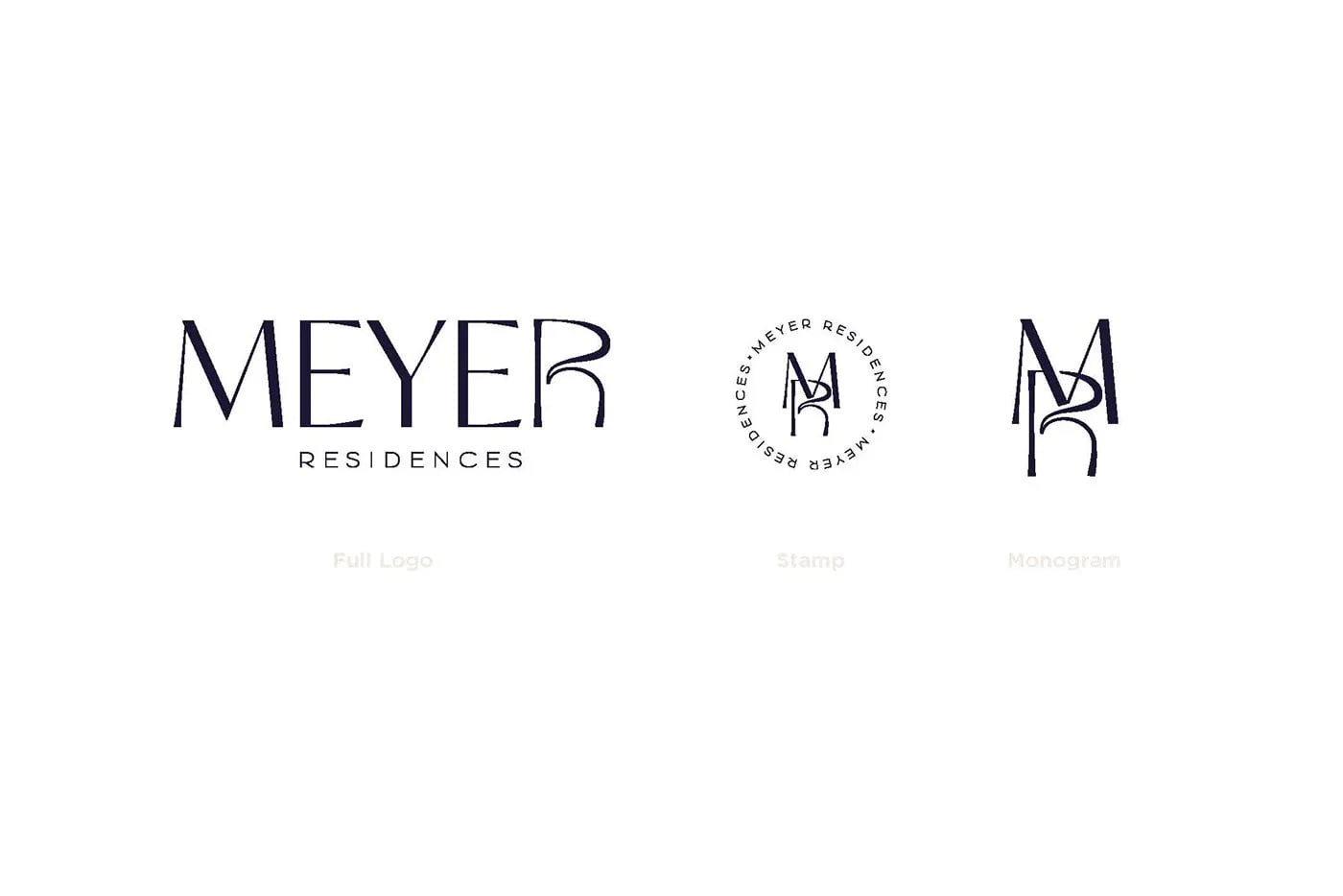 Meyer Residences brand identity by NOIZE