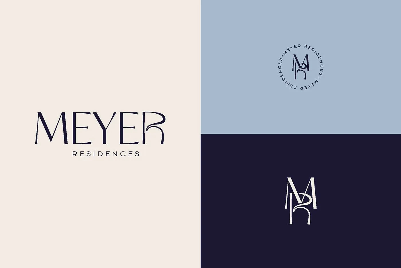 Meyer Residences brand identity by NOIZE