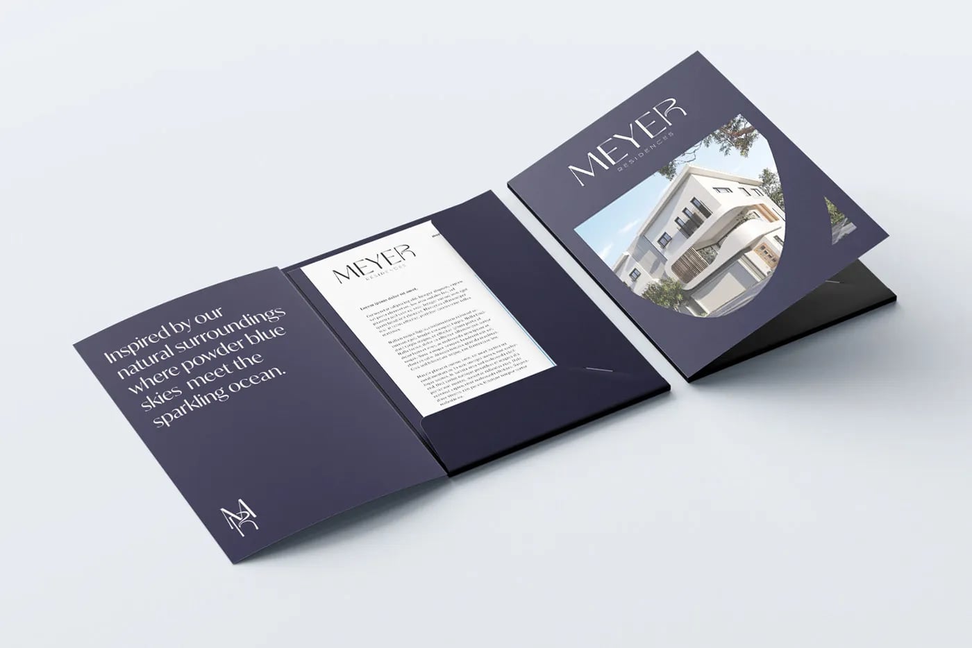 Meyer Residences brand identity by NOIZE