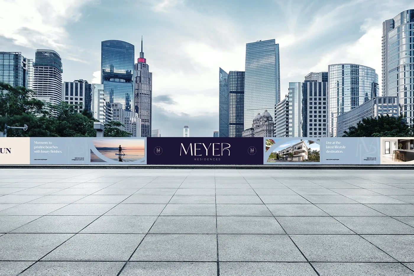 Meyer Residences brand identity by NOIZE