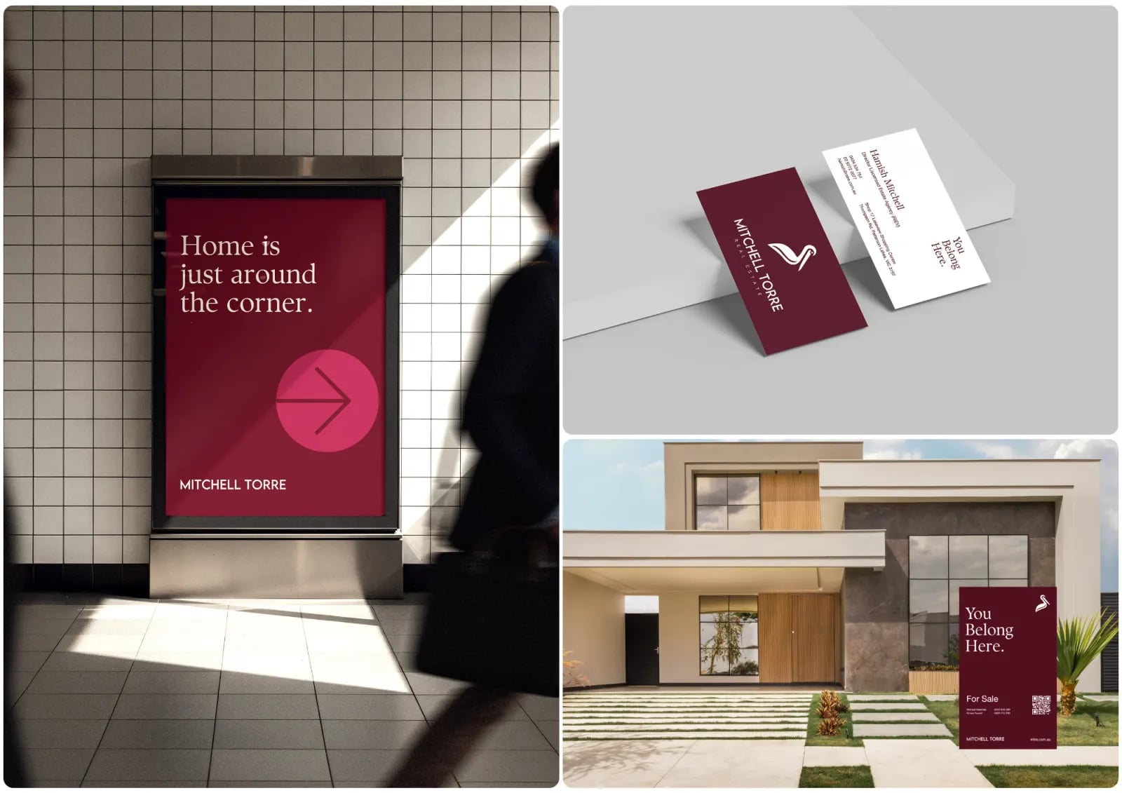 Mitchell Torre Real Estate brand identity by NOIZE