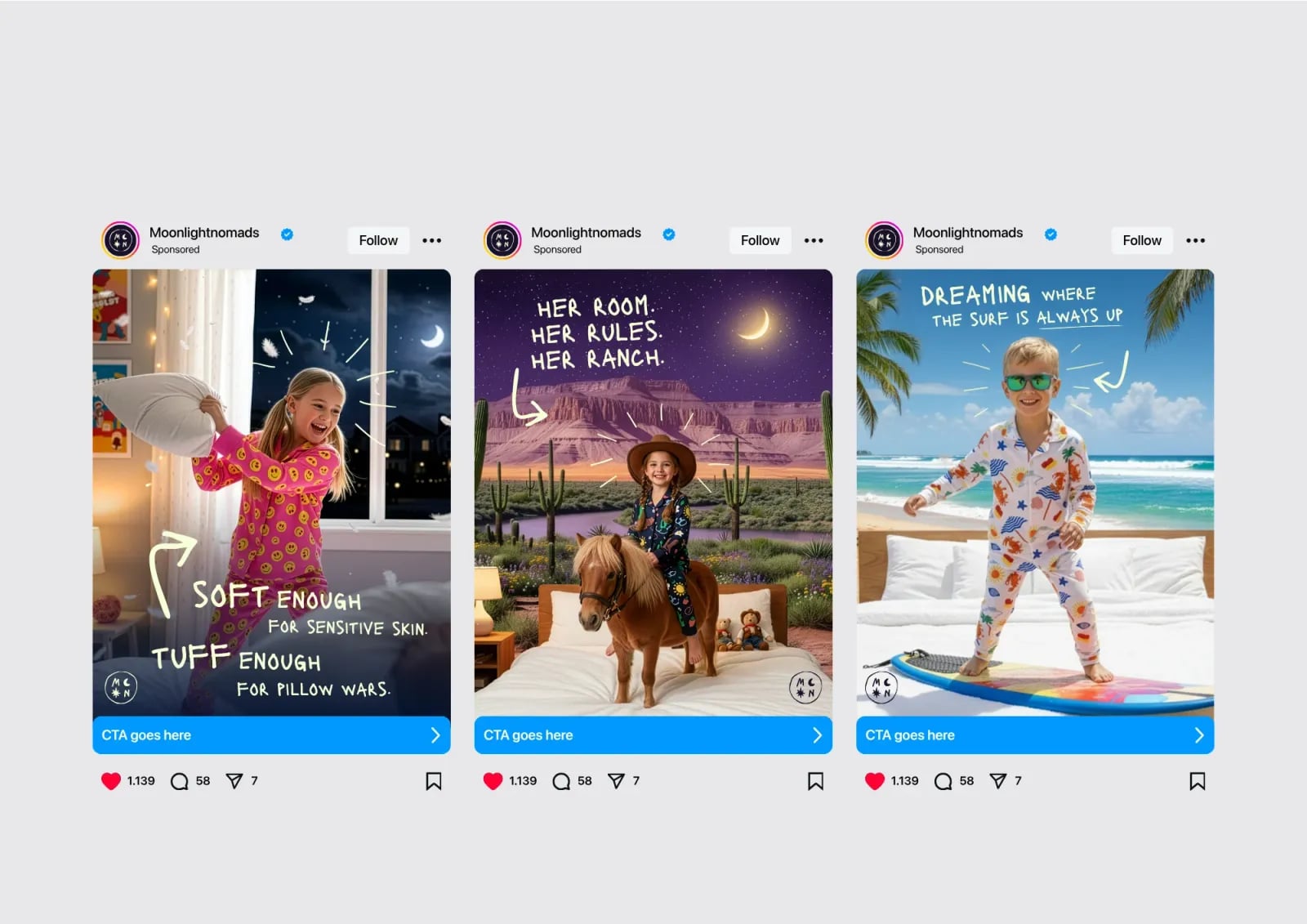 Moonlight Nomads brand identity by NOIZE
