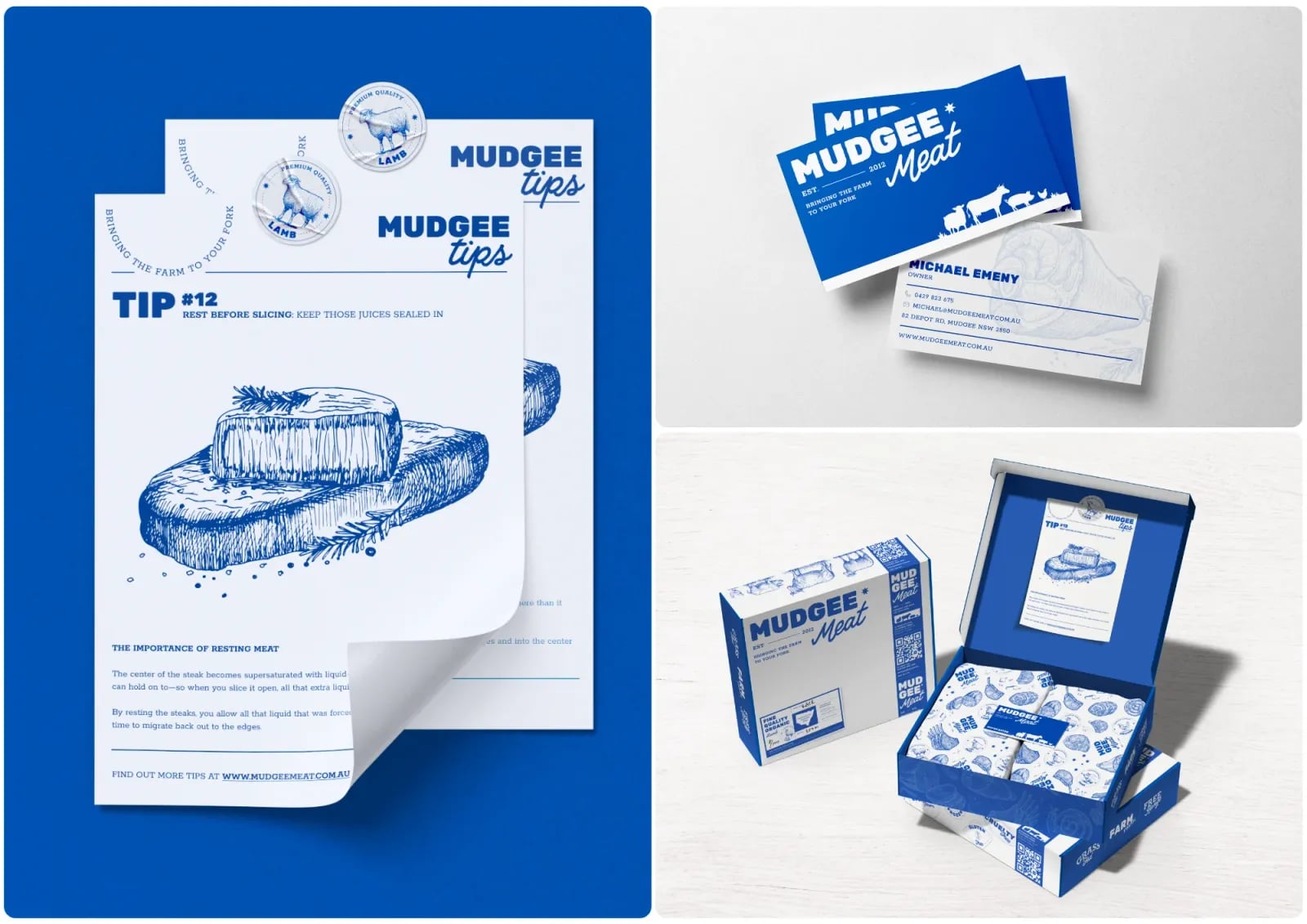 Mudgee Meat brand identity by NOIZE