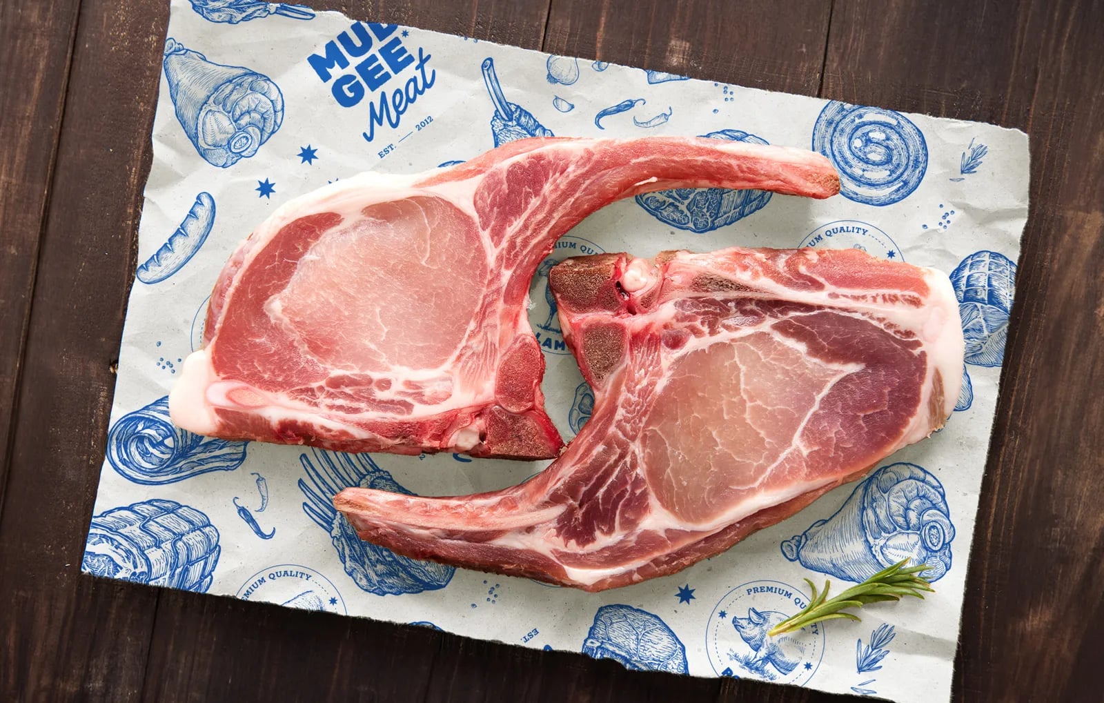 Mudgee Meat brand identity by NOIZE