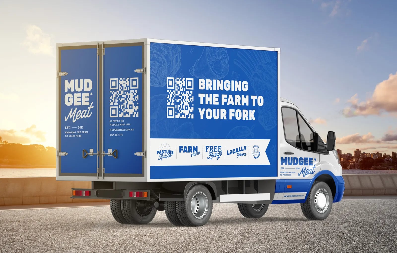Mudgee Meat brand identity by NOIZE
