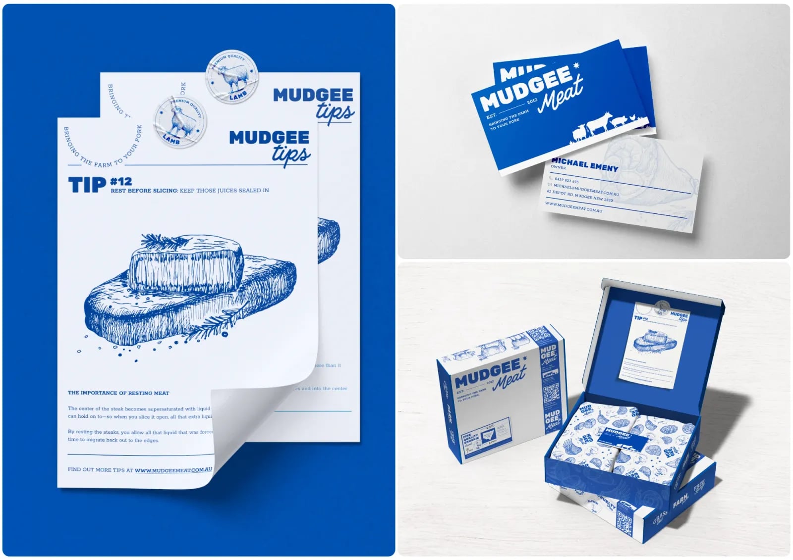 Mudgee Meat brand identity by NOIZE