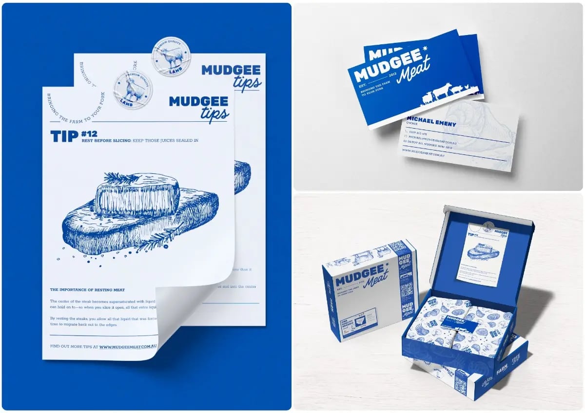 Mudgee Meat brand work by NOIZE