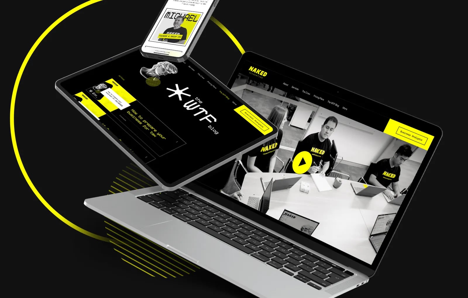 Naked Accounting brand identity by NOIZE