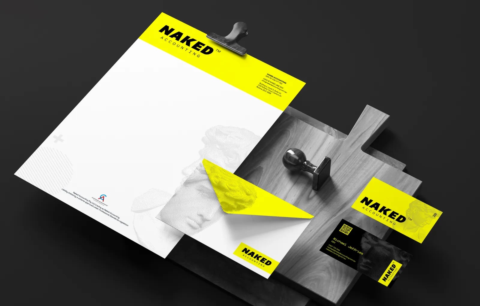 Naked Accounting brand identity by NOIZE