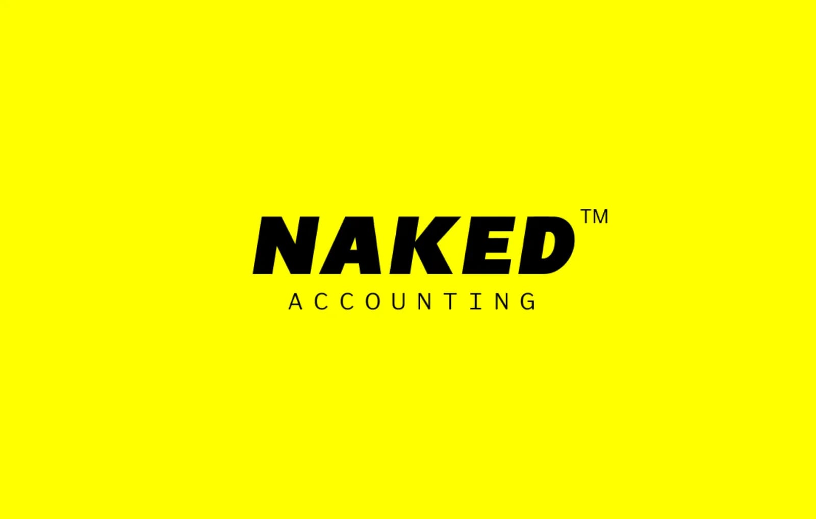 Naked Accounting brand work by NOIZE