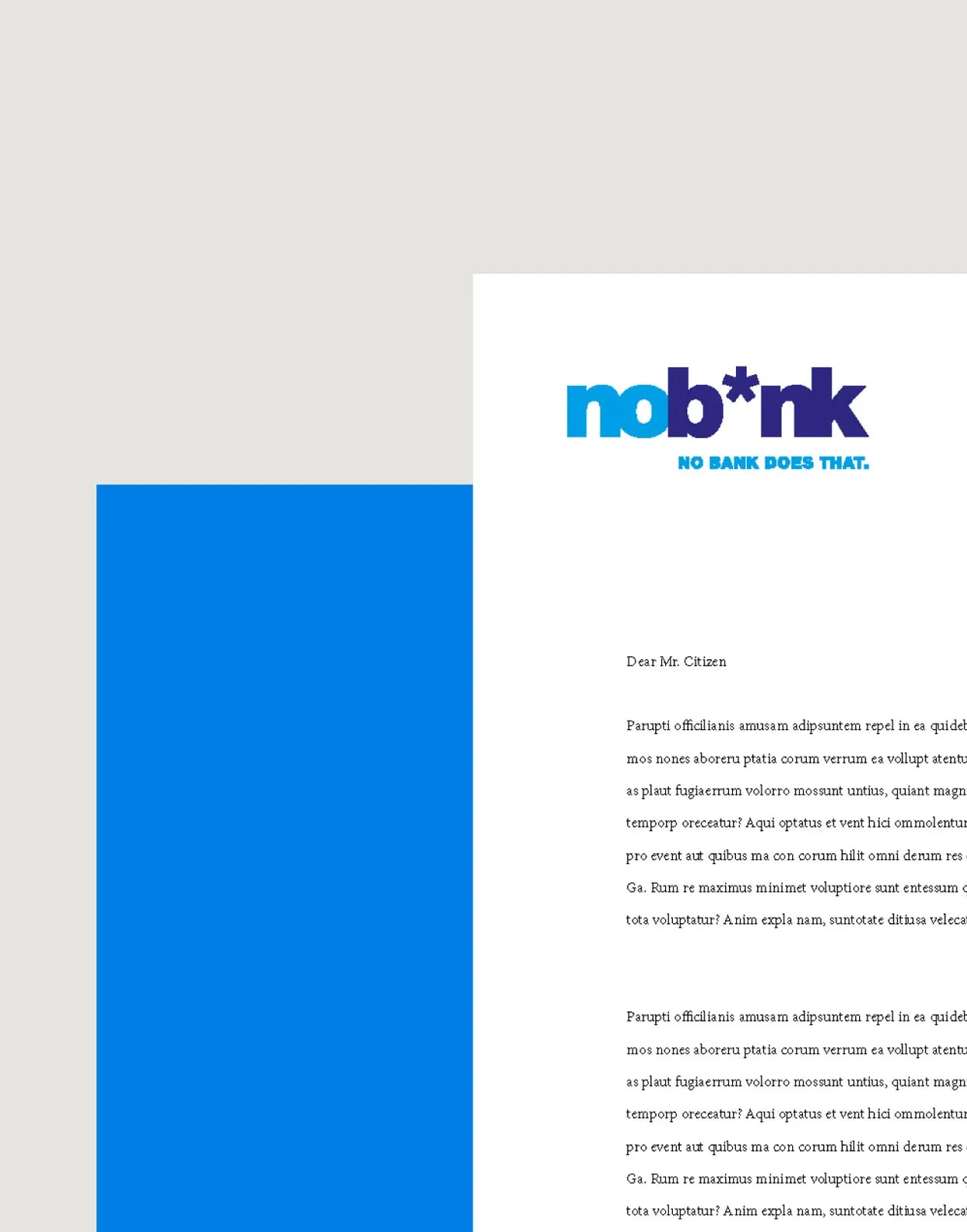 NoBnk brand identity by NOIZE