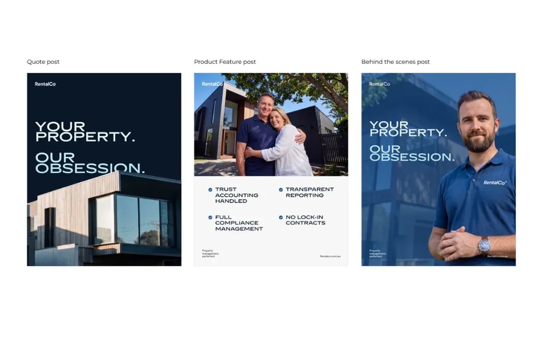 RentalCo brand identity by NOIZE