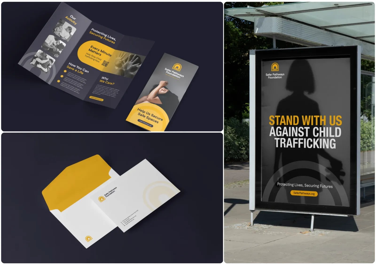 Safer Pathways Foundation brand identity by NOIZE