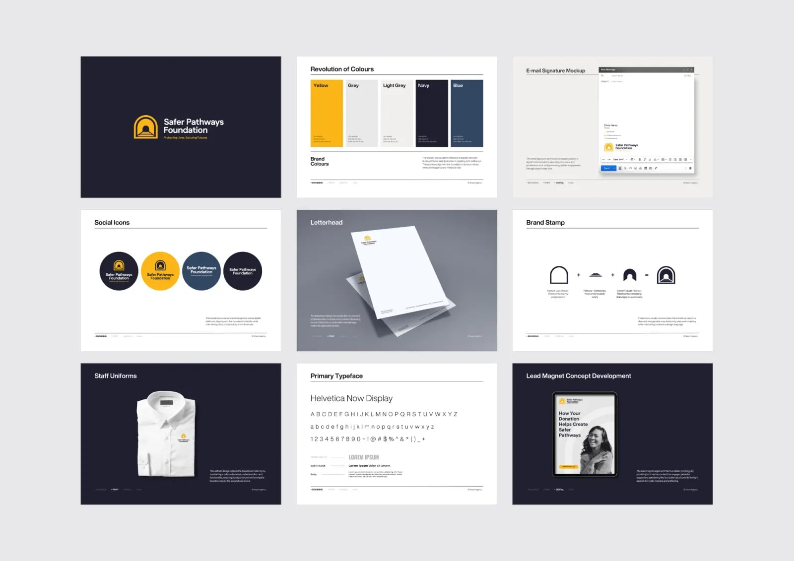 Safer Pathways Foundation brand identity by NOIZE