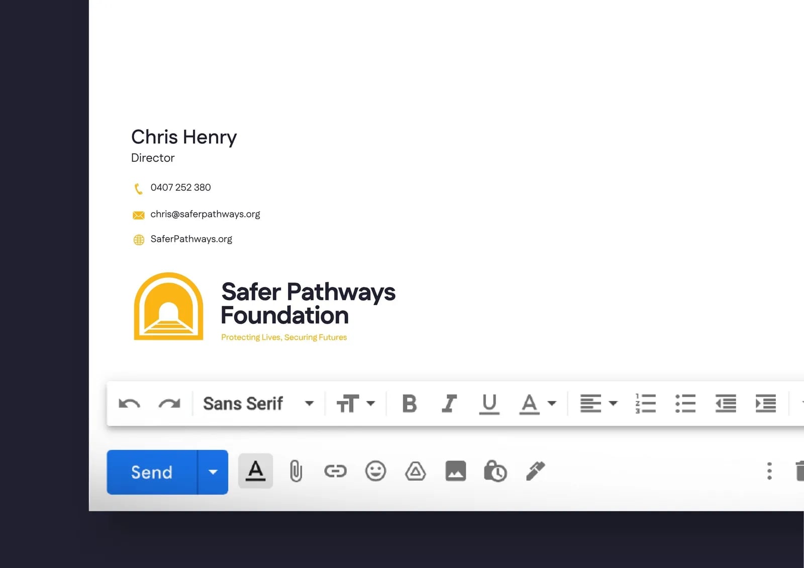 Safer Pathways Foundation brand identity by NOIZE