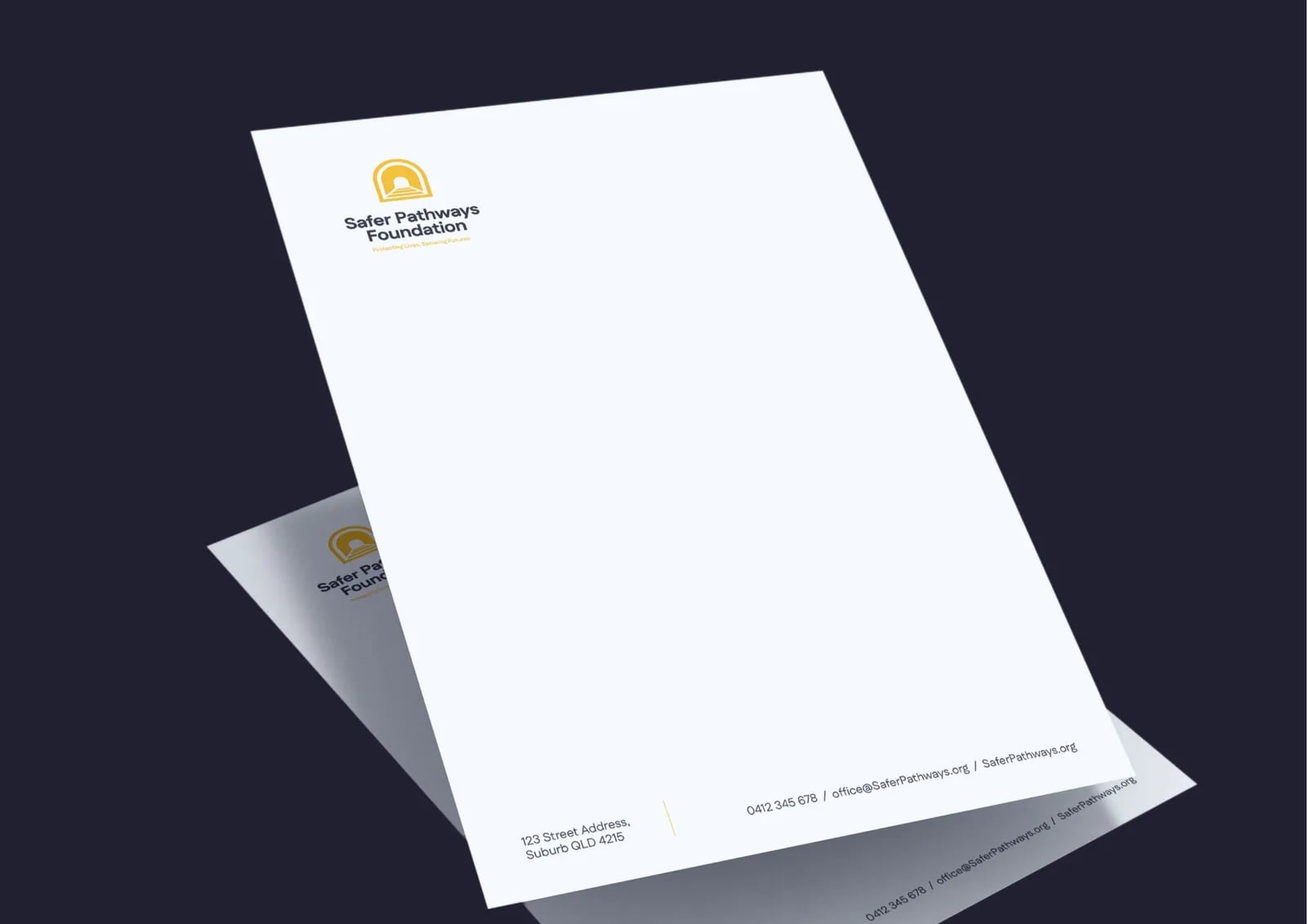 Safer Pathways Foundation brand identity by NOIZE