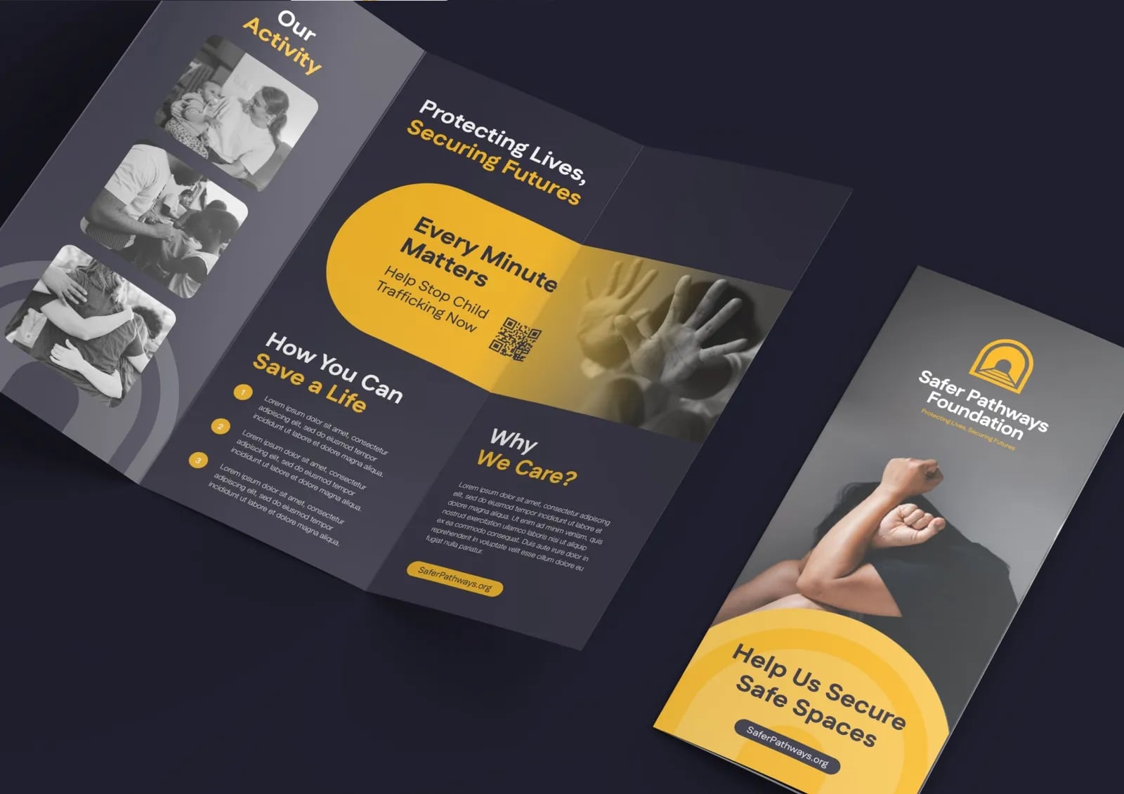 Safer Pathways Foundation brand identity by NOIZE