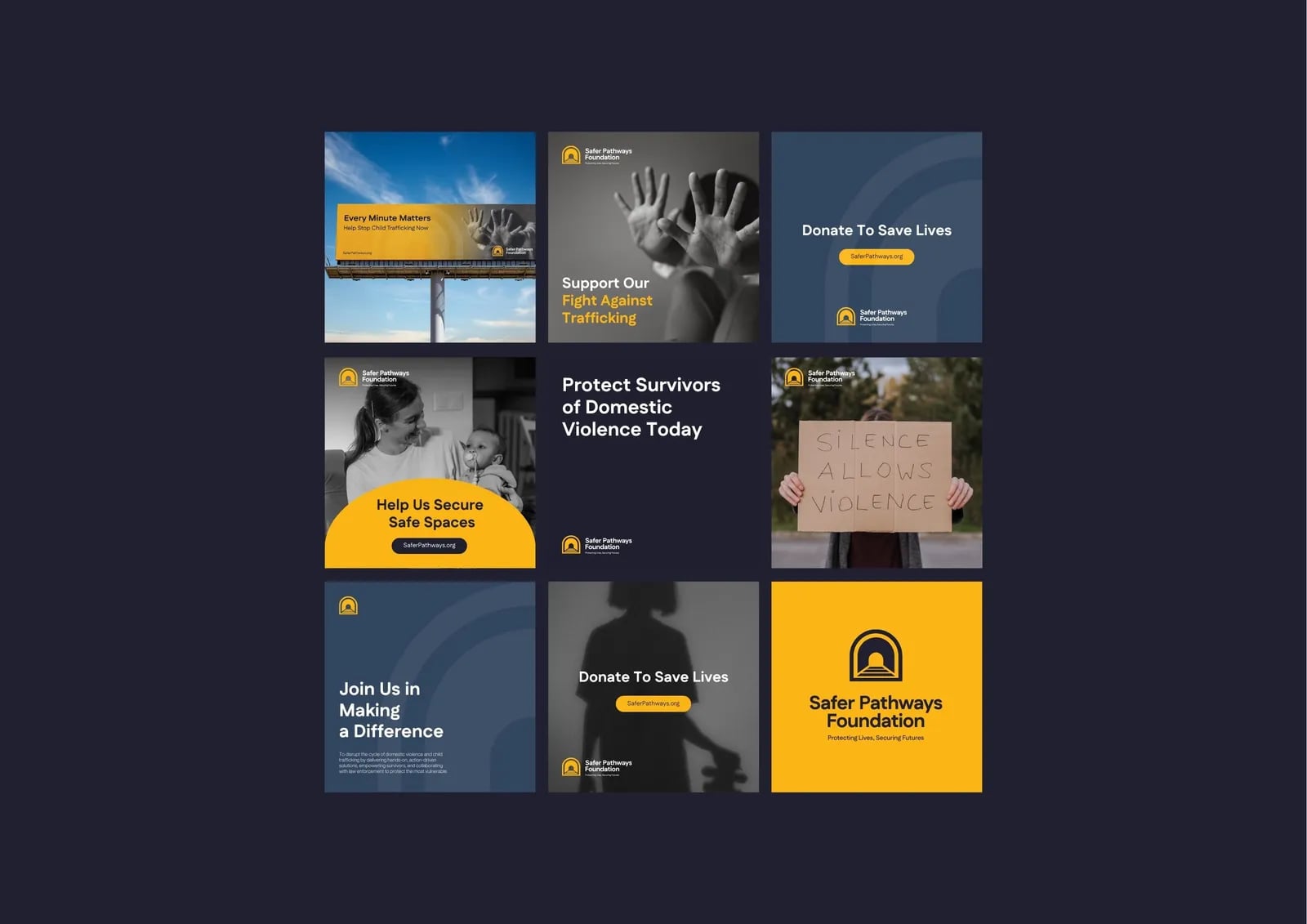 Safer Pathways Foundation brand identity by NOIZE