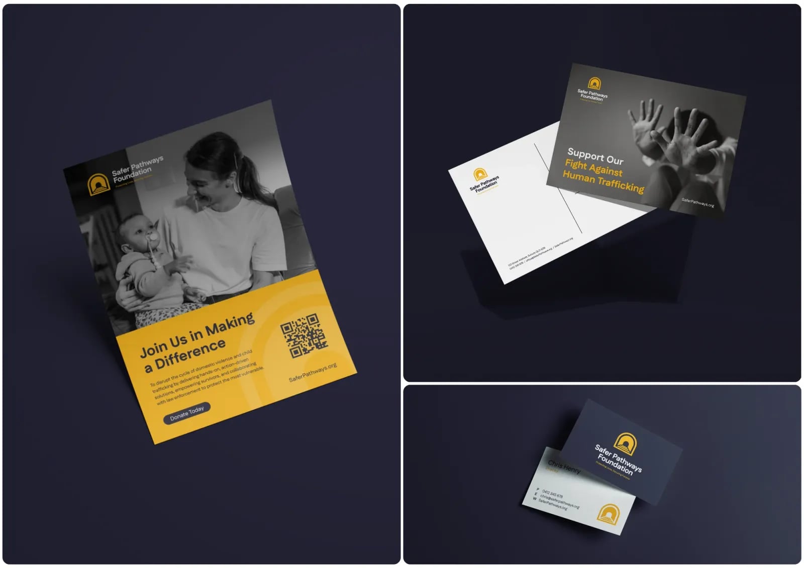 Safer Pathways Foundation brand identity by NOIZE