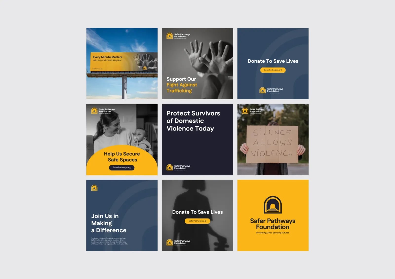 Safer Pathways Foundation brand identity by NOIZE