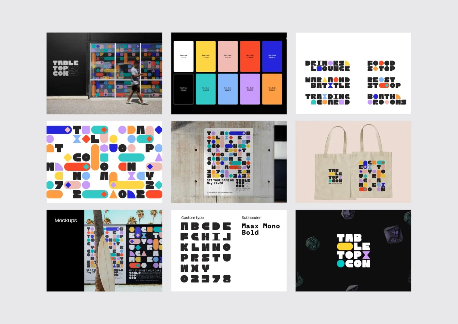 Table Top Con brand identity by NOIZE