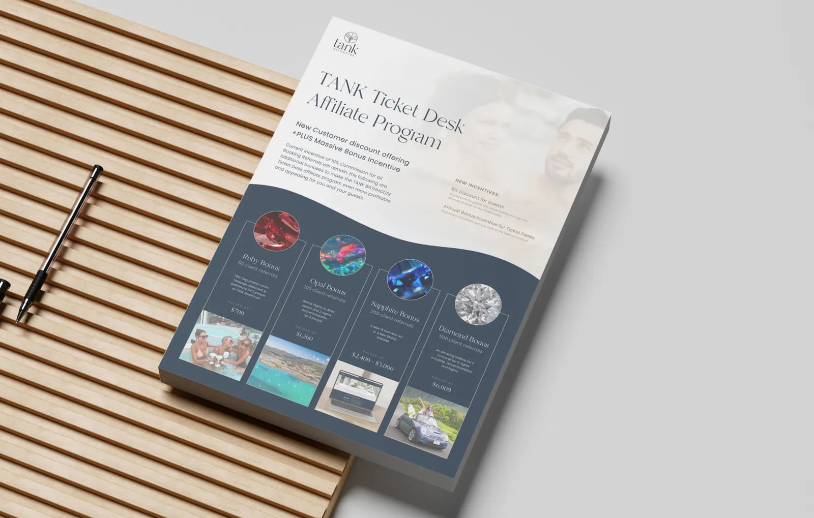 Tank Bathhouse brand identity by NOIZE