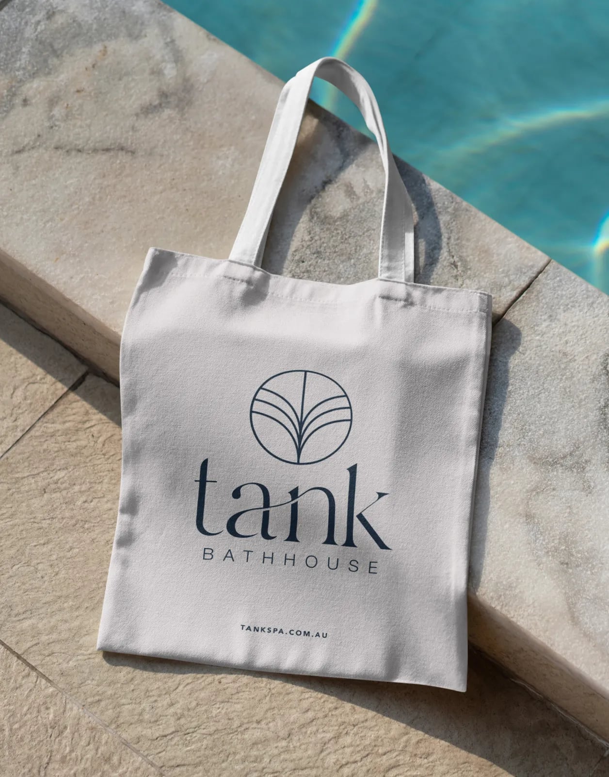 Tank Bathhouse brand identity by NOIZE