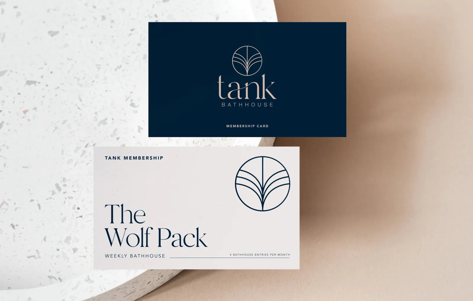 Tank Bathhouse brand identity by NOIZE