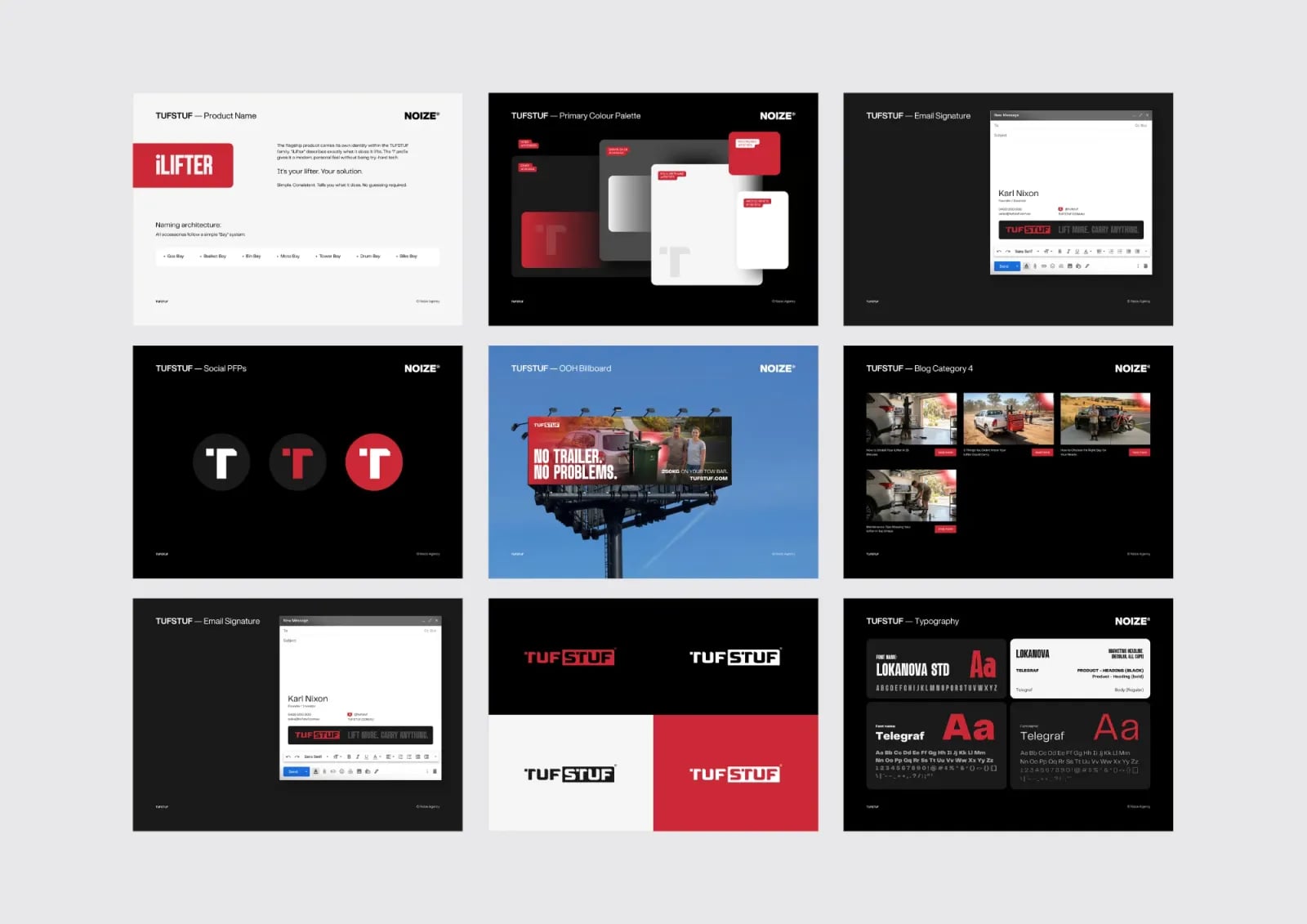 TufStuff brand identity by NOIZE