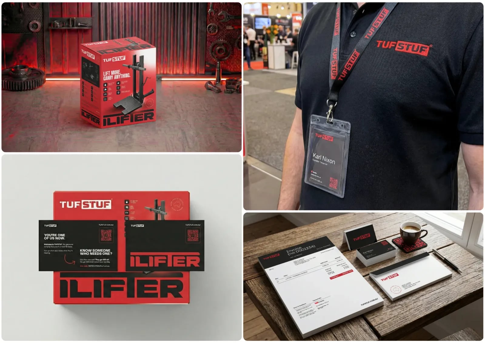 TufStuff brand identity by NOIZE
